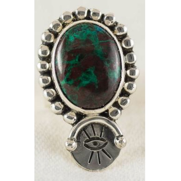 Child of Wild Jewelry - NEW OOAK Turquoise Evil Eye Ring